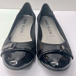 Anne Klein Able Flat Black Women's Shoes Size US 7.5